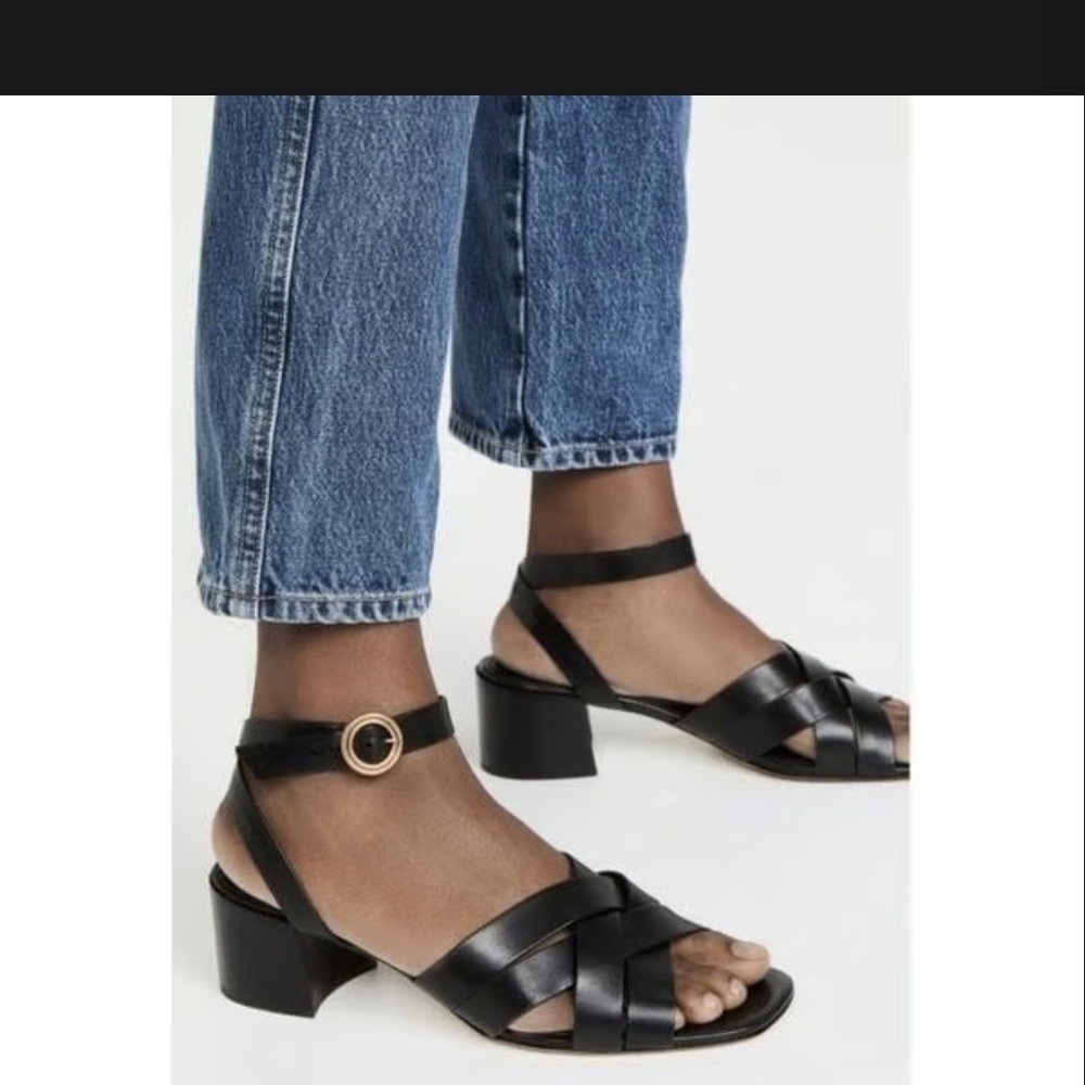 Tory Burch Black Strappy Sandals